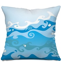 Waves On The Sea Pillows 27269634