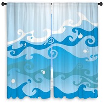 Waves On The Sea Window Curtains 27269634