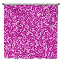 Waves Pattern Bath Decor 59407944