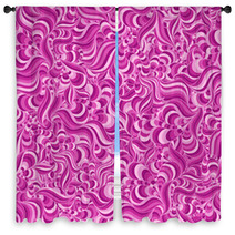 Waves Pattern Window Curtains 59407944