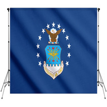 Waving Flag Of US Air Force Backdrops 68247650