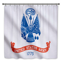 Waving Flag Of US Army Bath Decor 68363012