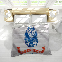 Waving Flag Of US Army Bedding 68363012