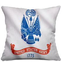 Waving Flag Of US Army Pillows 68363012