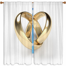 Wedding Rings, Engraved Window Curtains 45981833