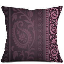 Wedding Template , Paisley Floral Pattern , Royal India Pillows 46700342