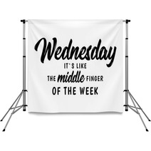 Wednesday Funny Quote Backdrops 211962045