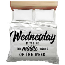 Wednesday Funny Quote Bedding 211962045