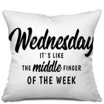 Wednesday Funny Quote Pillows 211962045