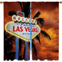 Welcome In Vegas Window Curtains 59750538