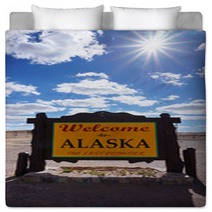 Welcome To Alaska State Concept Bedding 140466603