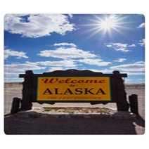 Welcome To Alaska State Concept Rugs 140466603