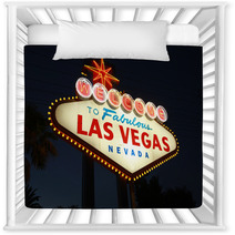 Welcome To Las Vegas Neon Sign At Night Nursery Decor 9049386