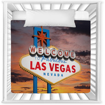 Welcome To Las Vegas Sign With Sunset Sky Nursery Decor 53421662
