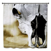 Western Cattle Skull Close-up Bath Decor 2717100