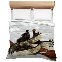 Western Silver Spurs And Spur Leathers Bedding 55010130