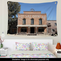 Western Style Saloon In An Old American Town Wall Art 36599085