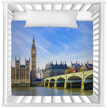 Westminster Bridge, Houses Of Parliament And Thames River, UK Nursery Decor 63855714