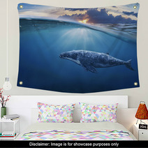 Whale In Half Air Wall Art 96488334