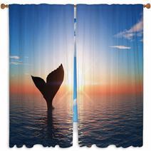 Whale Window Curtains 52625665