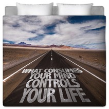 What Consumes Your Mind Controls You Life Written On The Road Bedding 88872199
