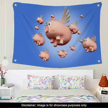 When Pigs Fly Wall Art 42988556