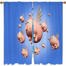 When Pigs Fly Window Curtains 42988556