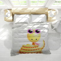 Whimsical Kawaii Cute Cartoon Snake Bedding 45962357