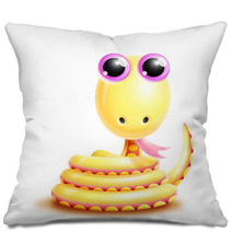 Whimsical Kawaii Cute Cartoon Snake Pillows 45962357