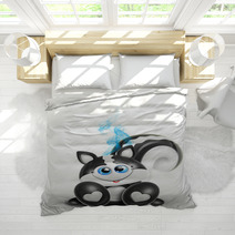 Whimsical Kawaii Cute Skunk Bedding 45778095