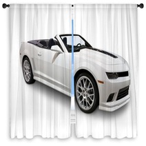 White Convertible Window Curtains 103745725