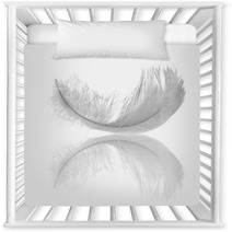 White Feather Reflection Nursery Decor 10048067