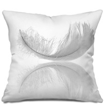 White Feather Reflection Pillows 10048067