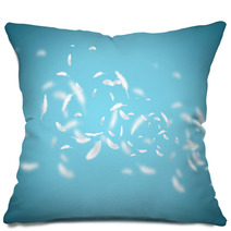 White Feathers Pillows 65570899