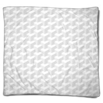 White Geometric Texture. Seamless Illustration. Blankets 64868069