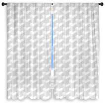 White Geometric Texture. Seamless Illustration. Window Curtains 64868069