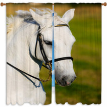 White Horse Window Curtains 65116334