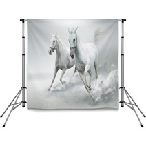 White Horses Backdrops 32884228