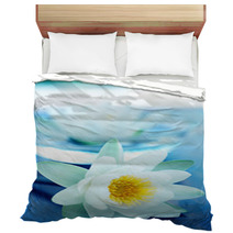 White Lotus Flower Bedding 57359298