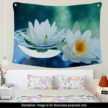 White Lotus Flower Wall Art 57359295