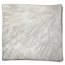 White Natural Fur Background Blankets 209184525