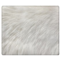 White Natural Fur Background Rugs 209184525