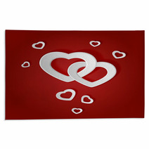 White Paper Hearts Rugs 60093314