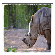 White Rhinoceros Bath Decor 65939176