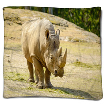 White Rhinoceros Blankets 67980912