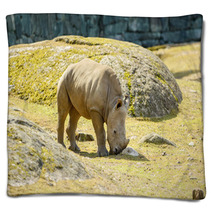 White Rhinoceros Blankets 67980913