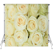White Roses In A Wedding Arrangement Backdrops 65741418