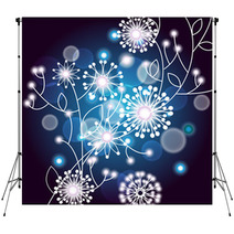 White Twig With Flowers Backdrops 30961322