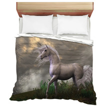 White Unicorn Stallion Bedding 48202053