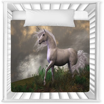 White Unicorn Stallion Nursery Decor 48202053